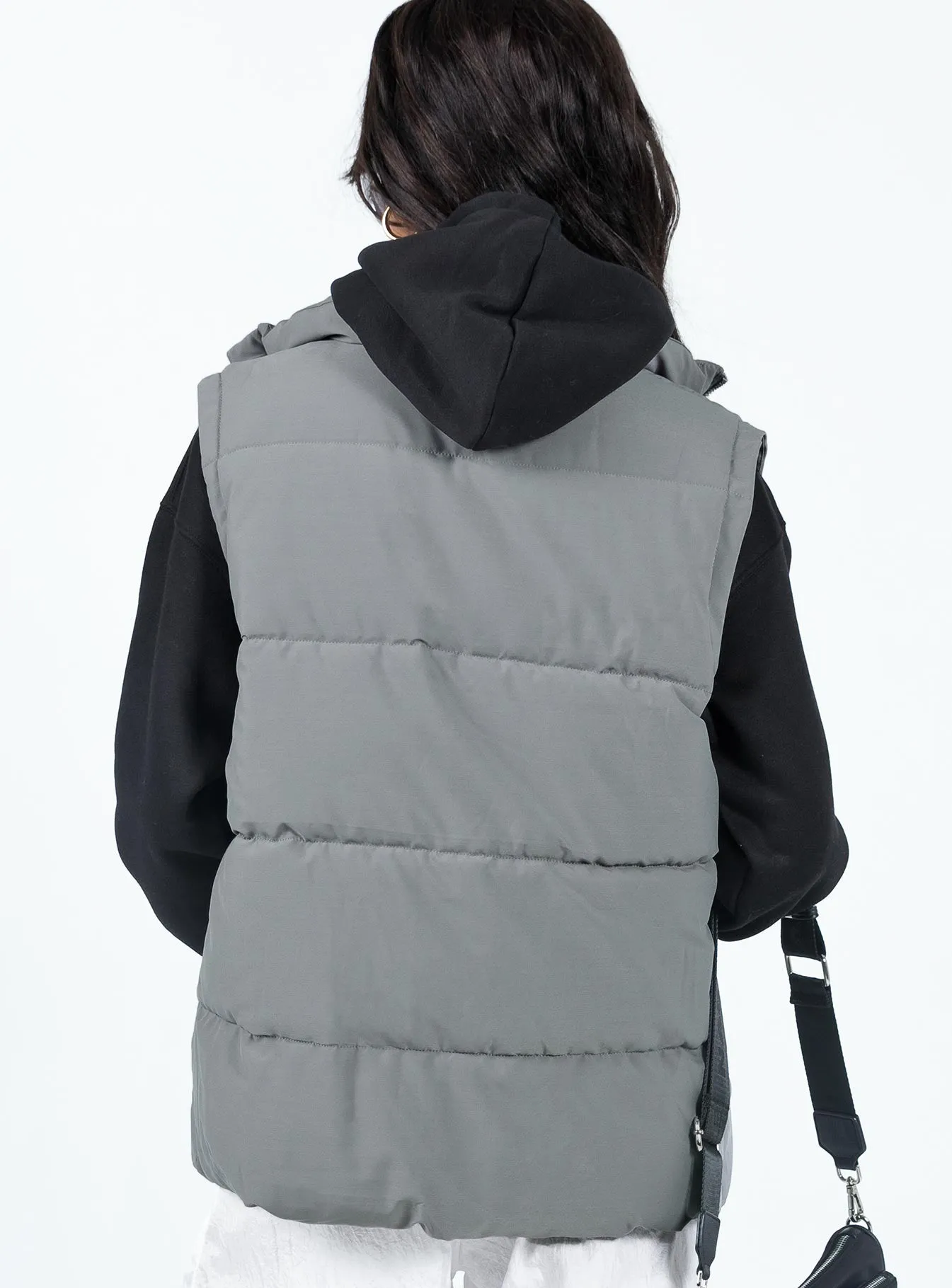 Edison Puffer Vest Grey