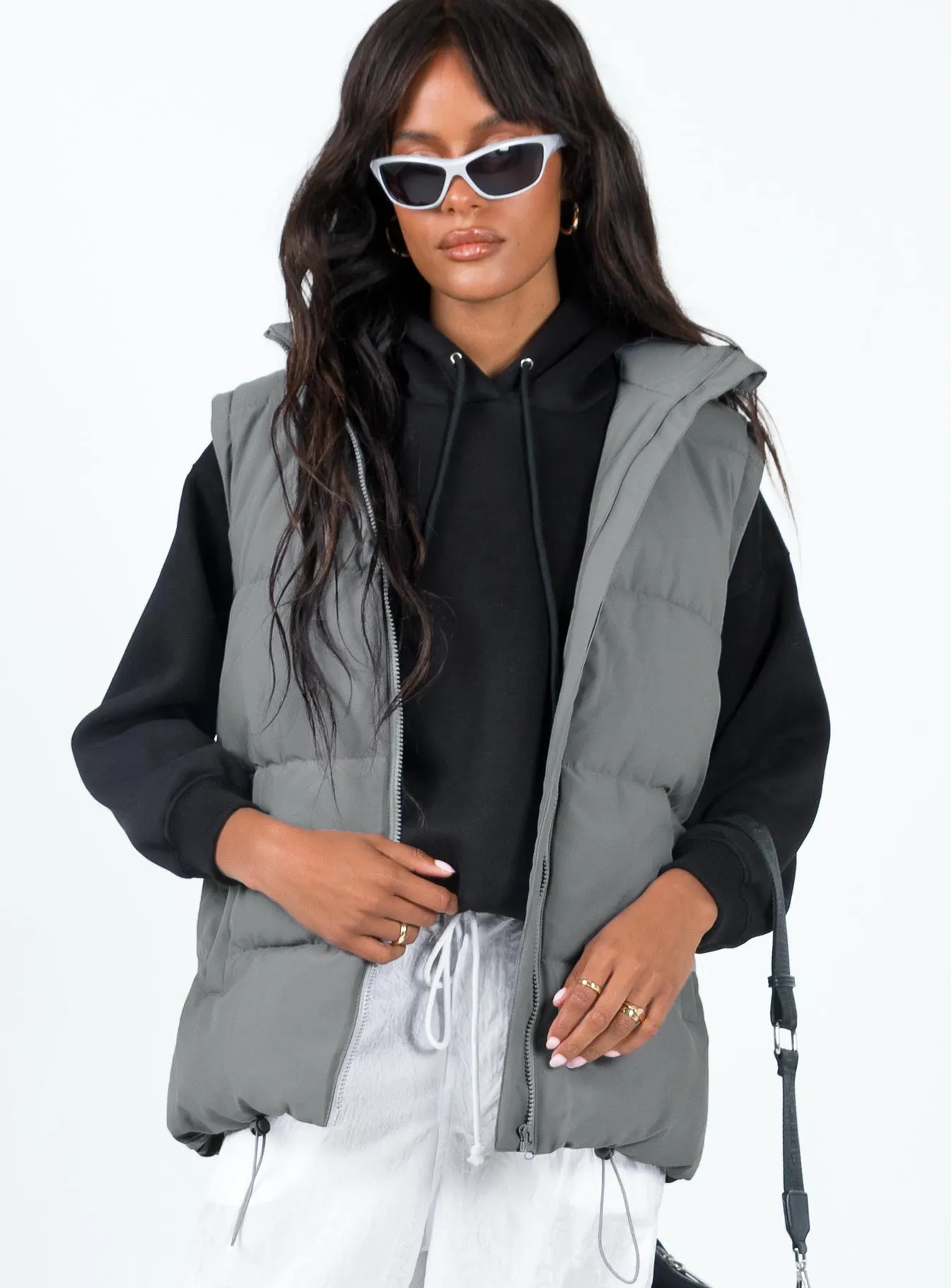 Edison Puffer Vest Grey