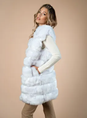 Eight Panel Faux Fur Gilet