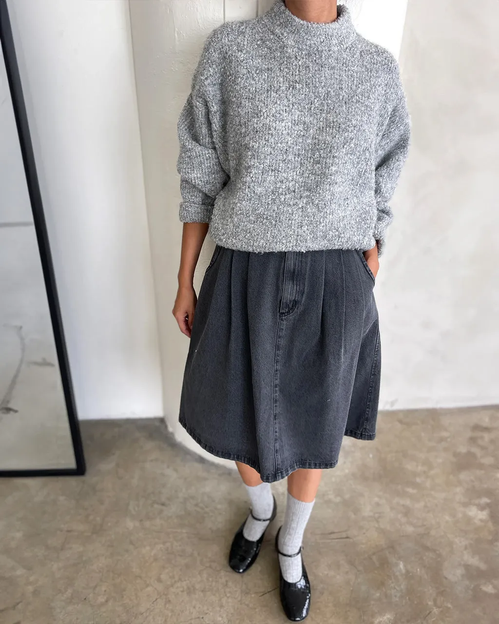 Elise Sweater - Heather Grey