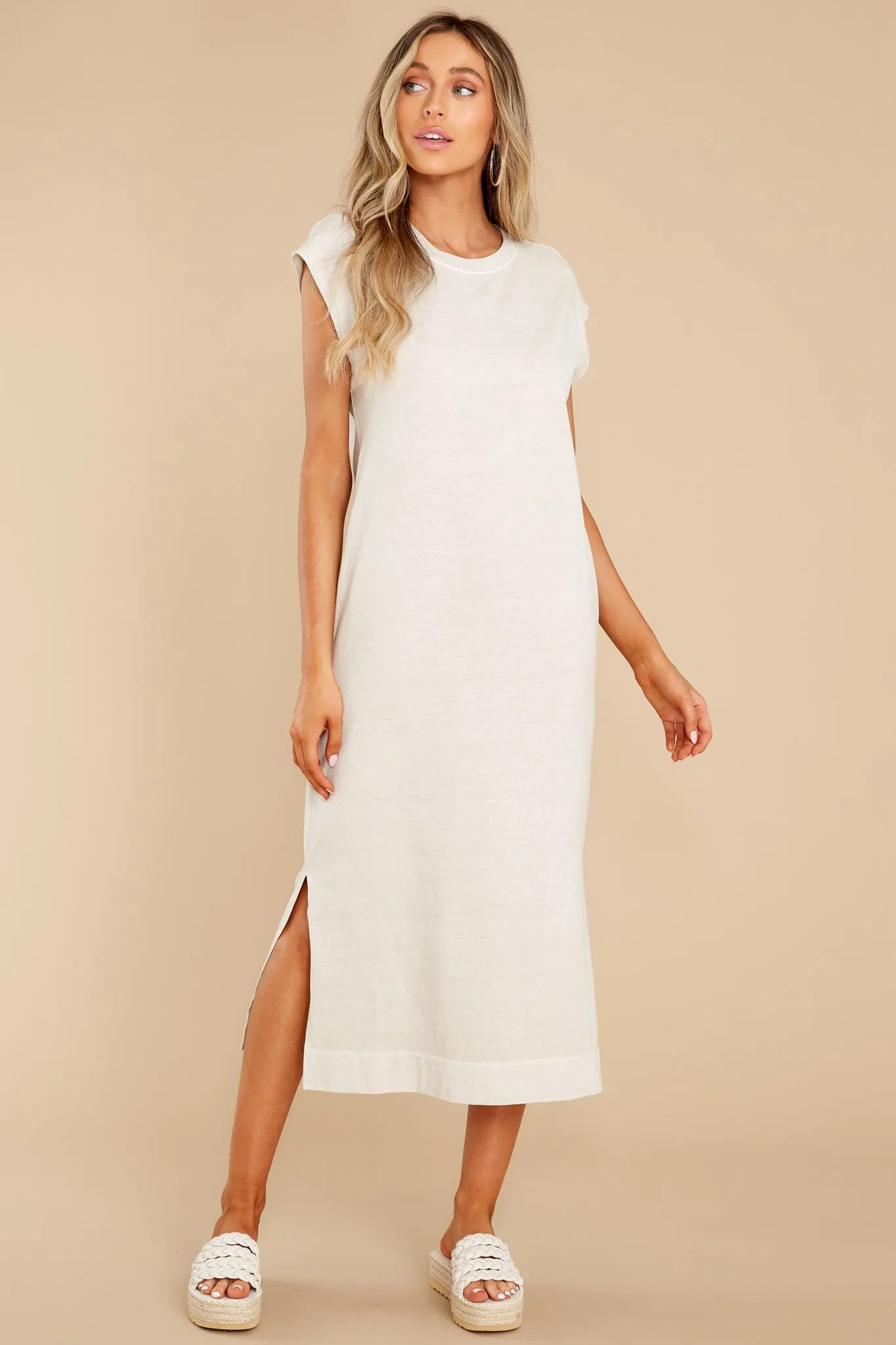 Everything I Wanted Sand Midi Dress