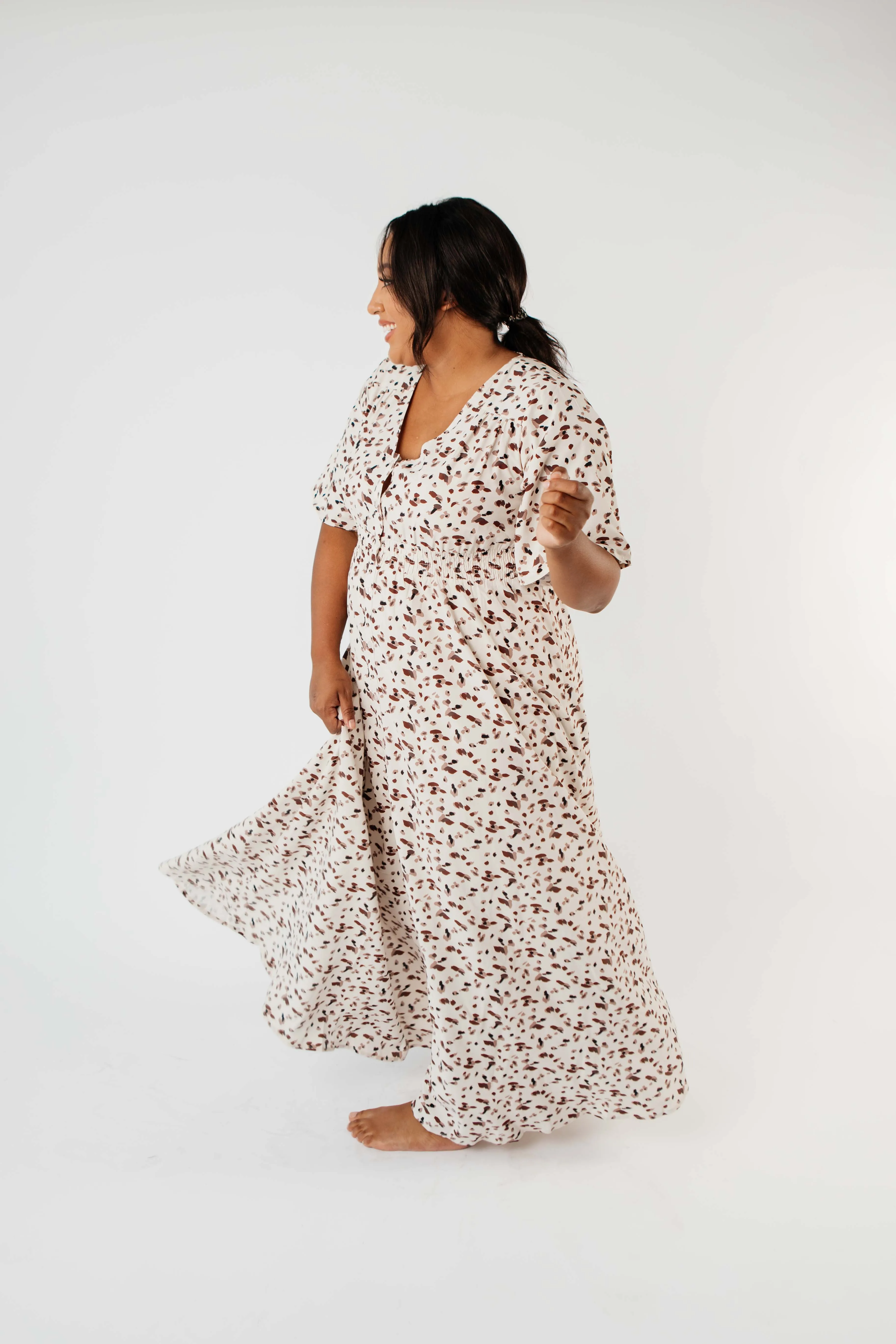 Falling For Spots Maxi Dress