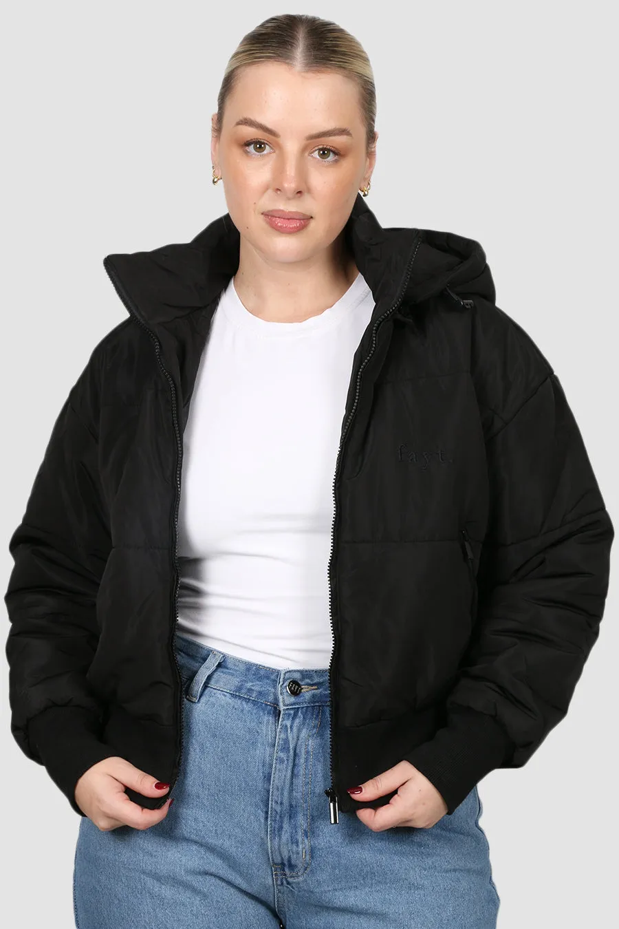 FAYT PUFFER JACKET BLACK