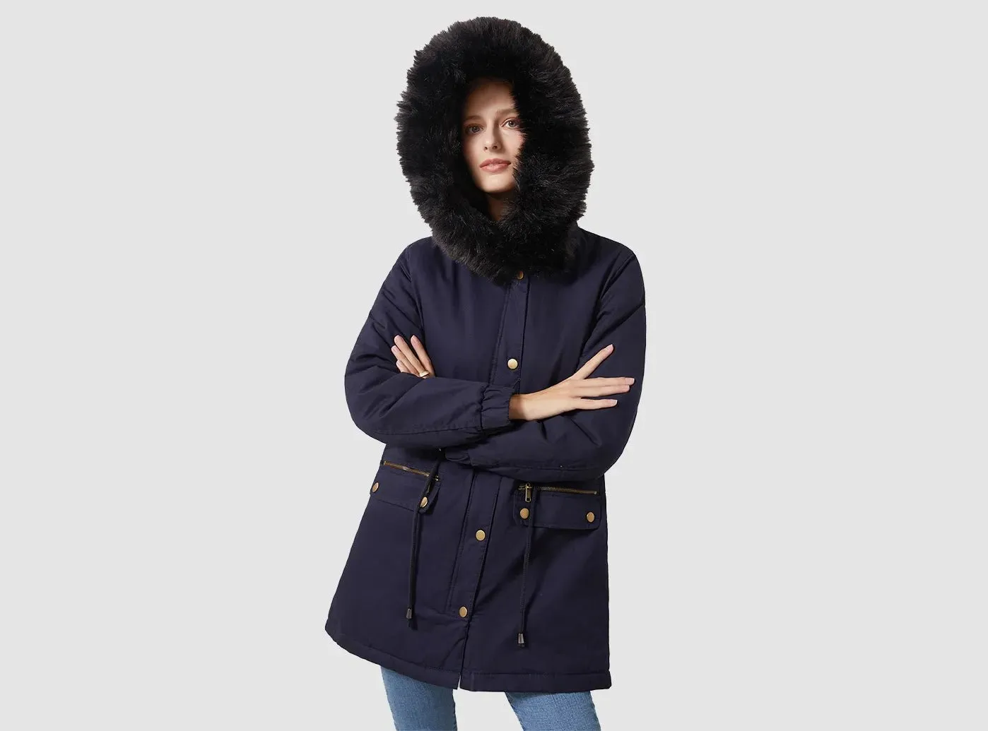 FitVille Women's Long Winter Jacket