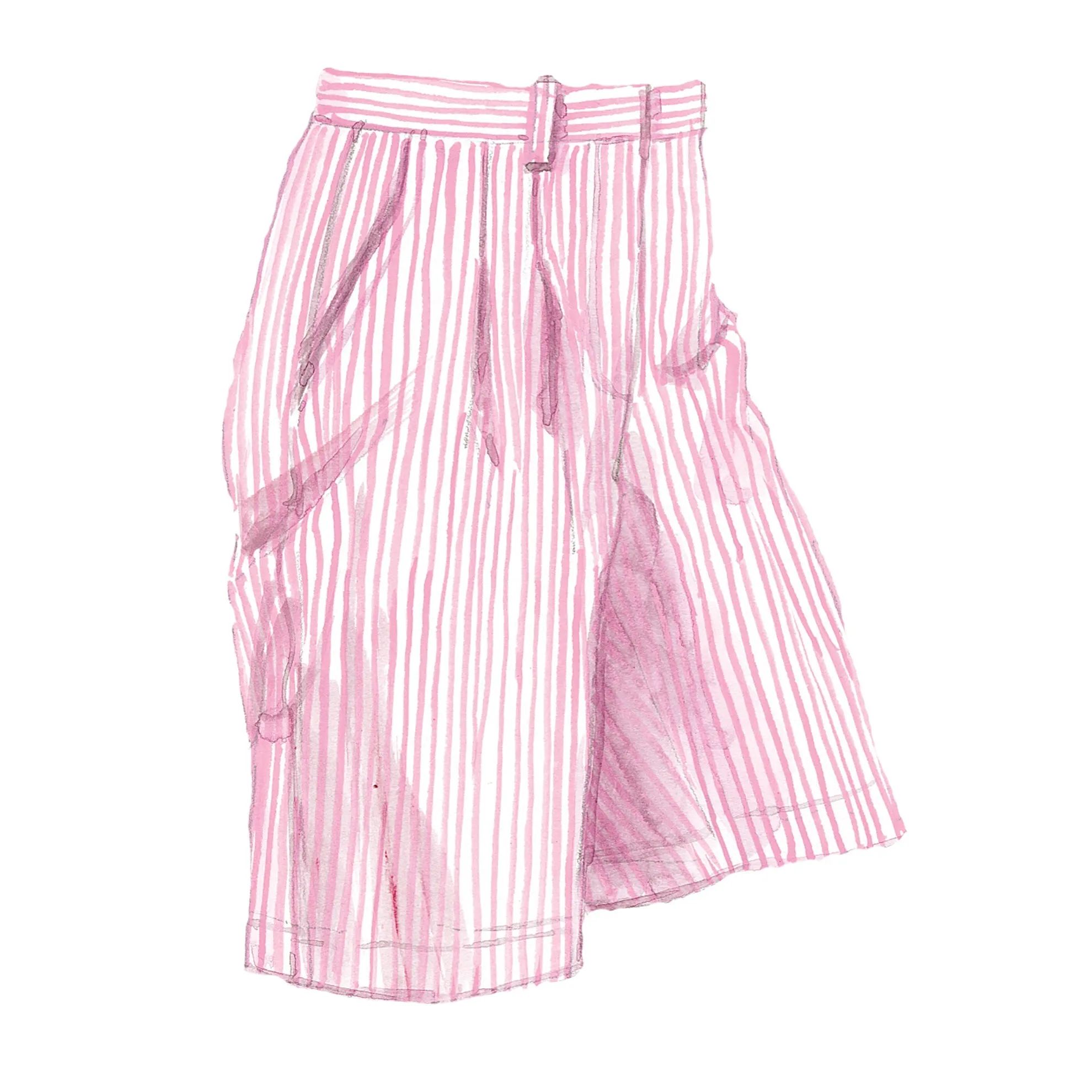 Florentine Seersucker Pleated Short