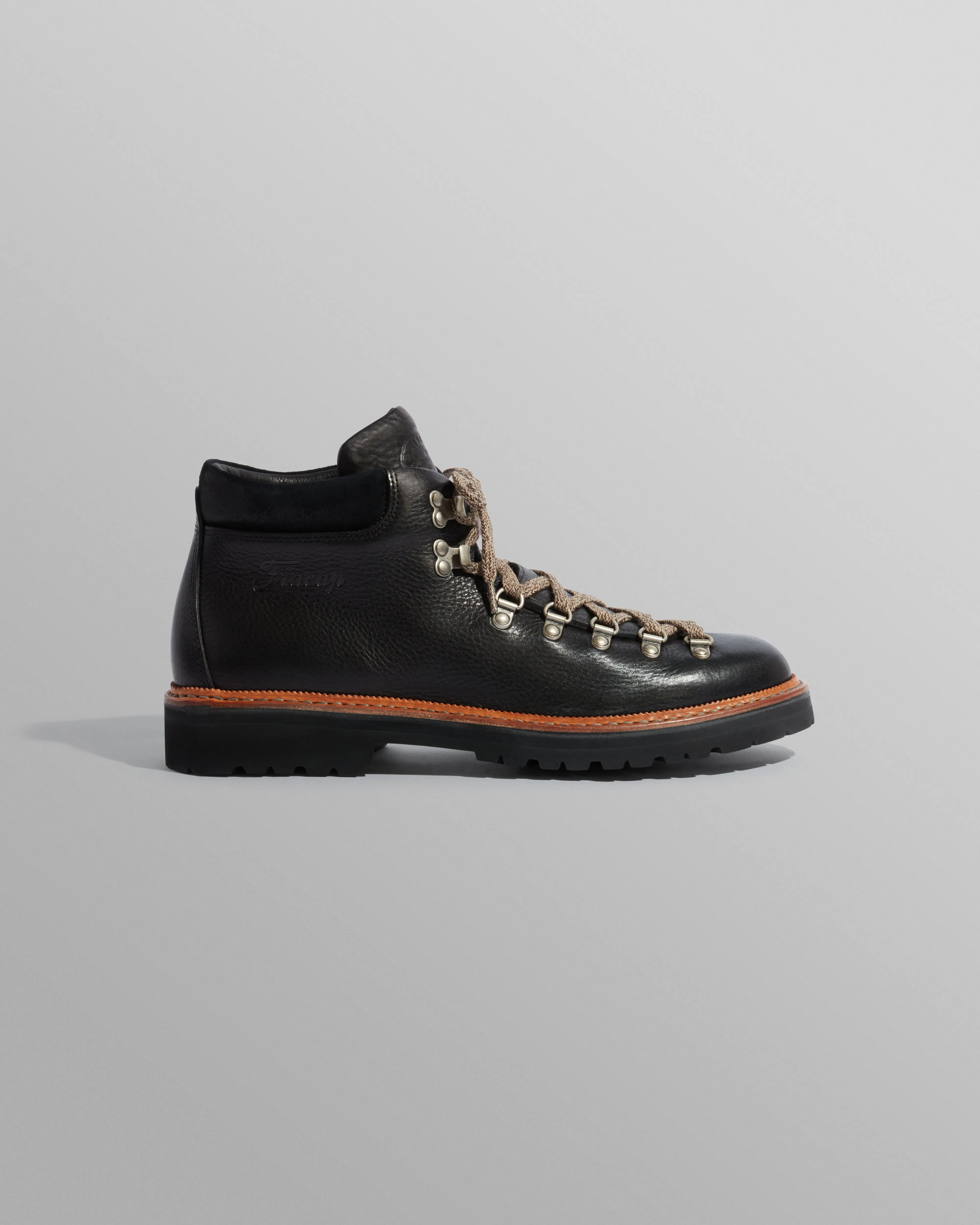 Fracap - Black Grained Calf Leather M128 Boots