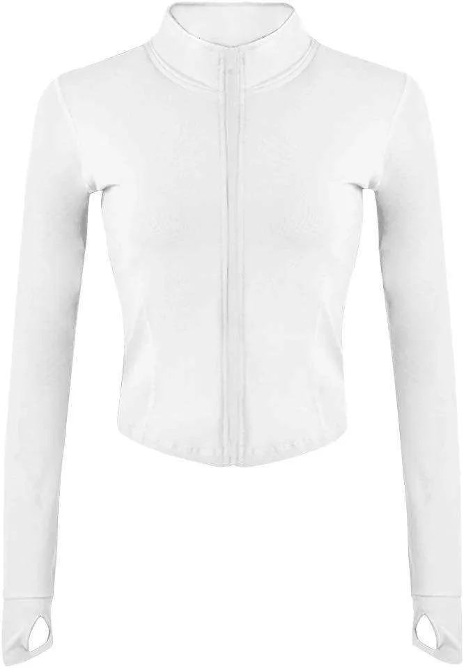 Full Zip Lightweight Women's Jacket with Thumb Holes