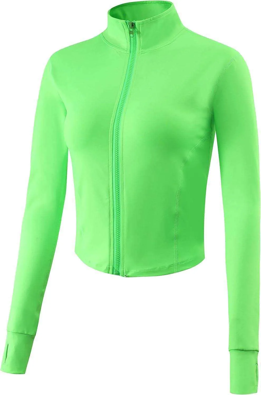 Full Zip Lightweight Women's Jacket with Thumb Holes