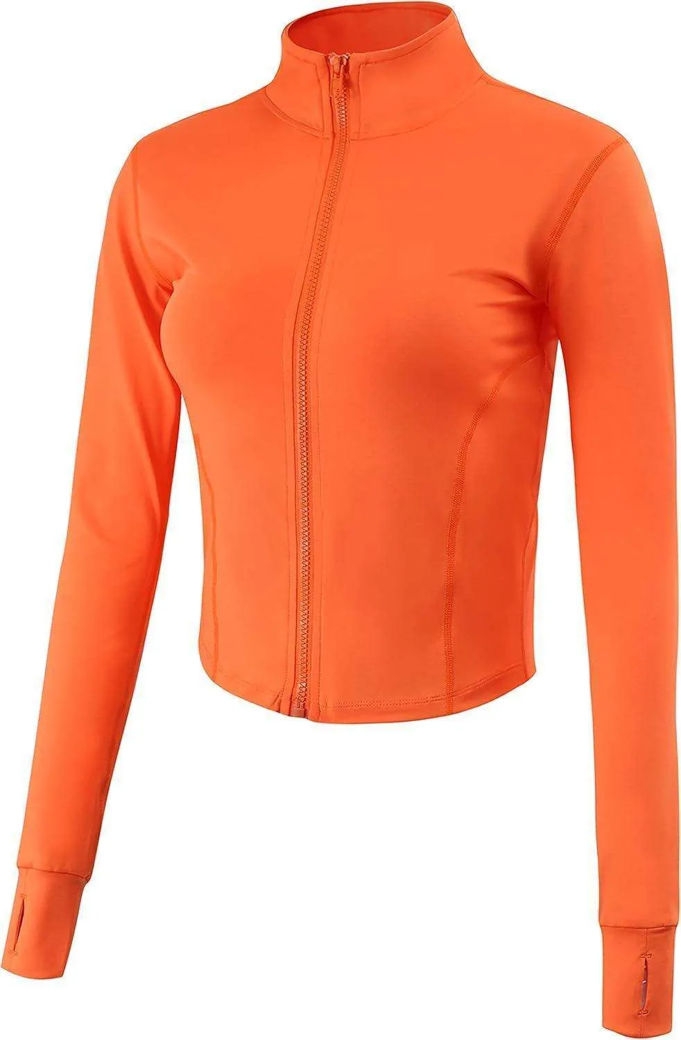 Full Zip Lightweight Women's Jacket with Thumb Holes