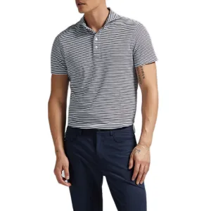 G/Fore Feeder Stripe Tech Jersey Golf Shirt - Twilight