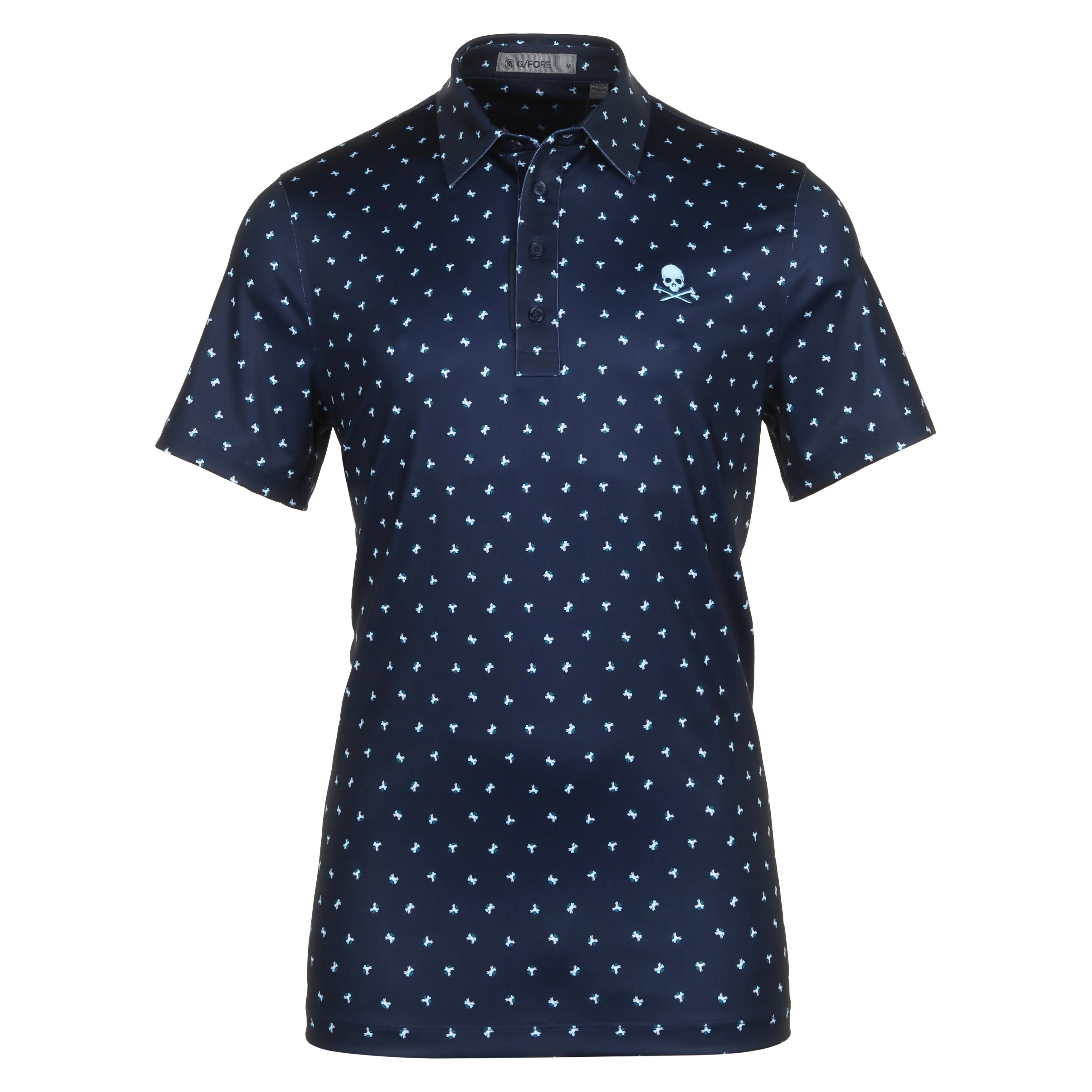 G/FORE Geometric Floral Tech Jersey Polo