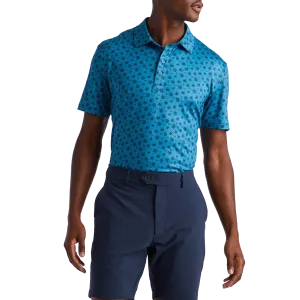 G/Fore Skull & T'S Tech Golf Shirt - Petrol