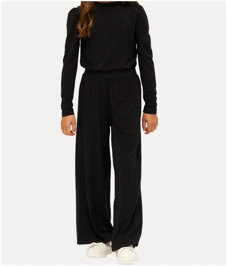 Girl's Loose-fitting Trousers - Black