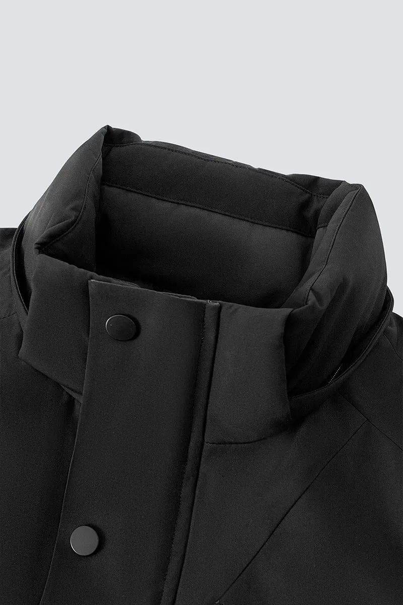 Graphene-Lined Down Parka Jacket | Black BKFD01