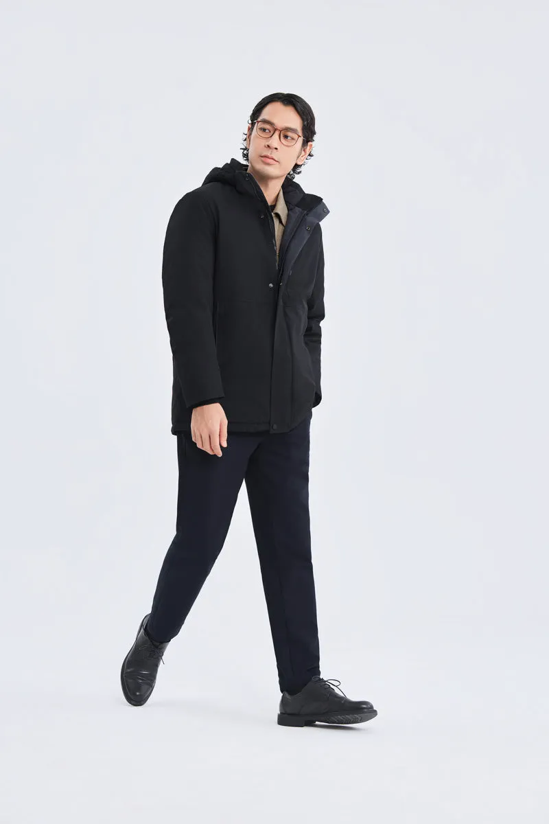 Graphene-Lined Down Parka Jacket | Black BKFD01