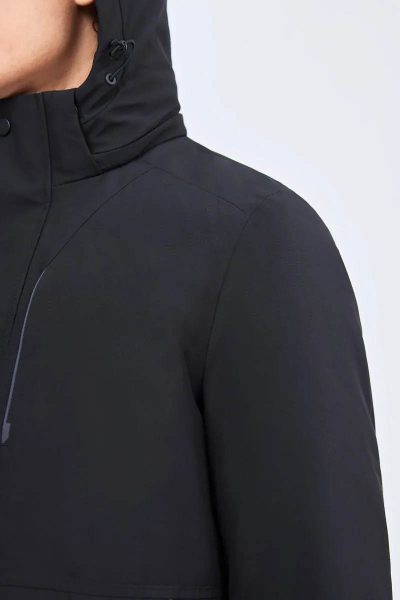 Graphene-Lined Down Parka Jacket | Black BKFD01