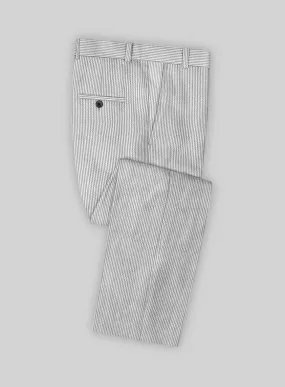 Gray Seersucker Pants