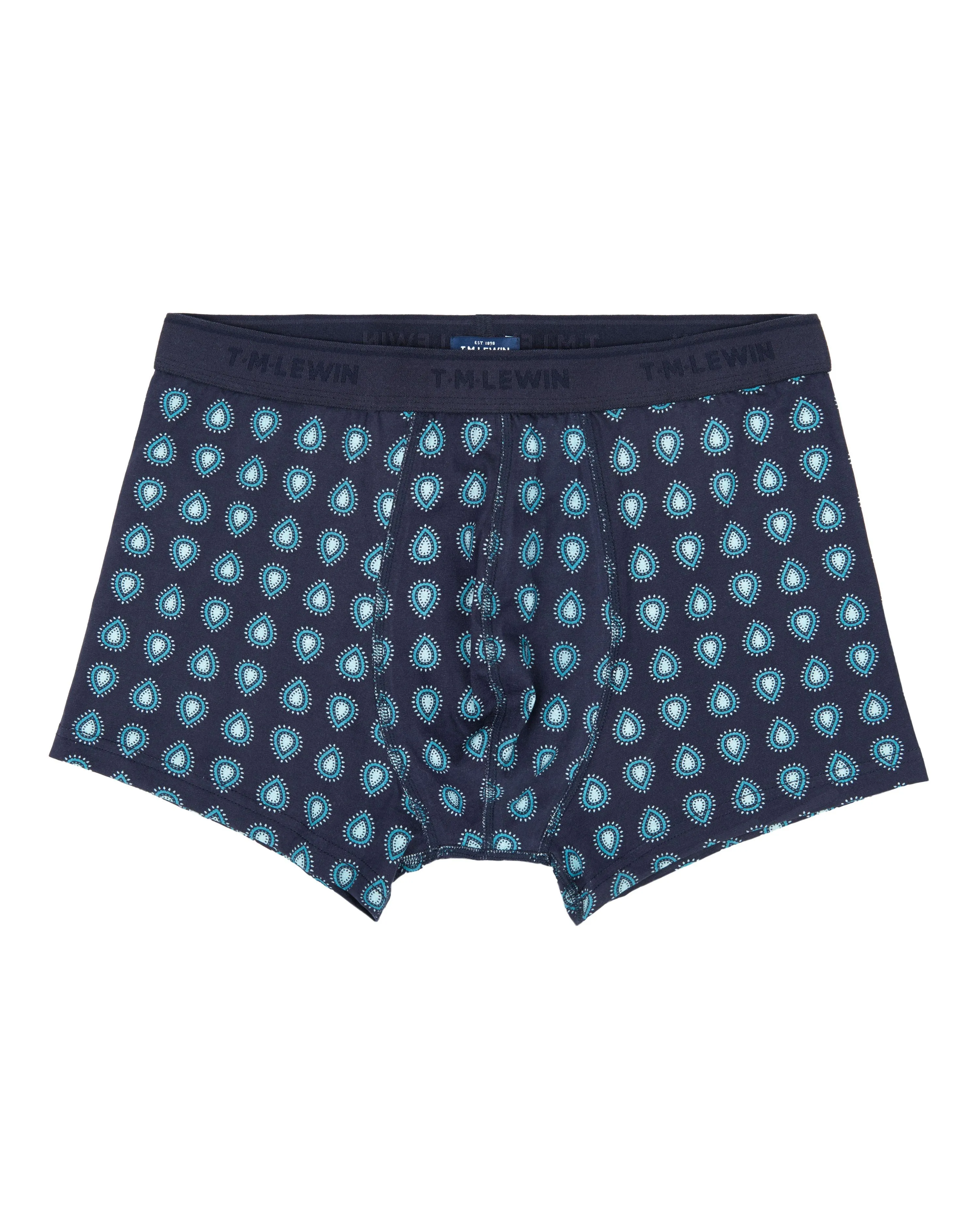 Grey and Paisley Jersey Boxer 2-pack Gift Box