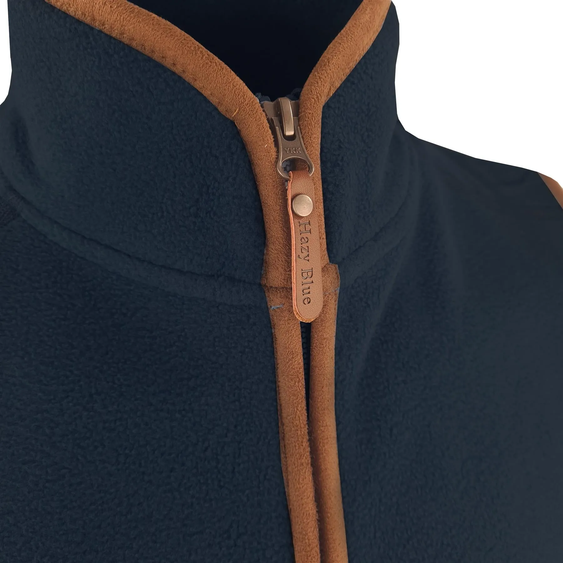 Hazy Blue Mens Fleece Waistcoat Gilet Bodywarmer - Bentley