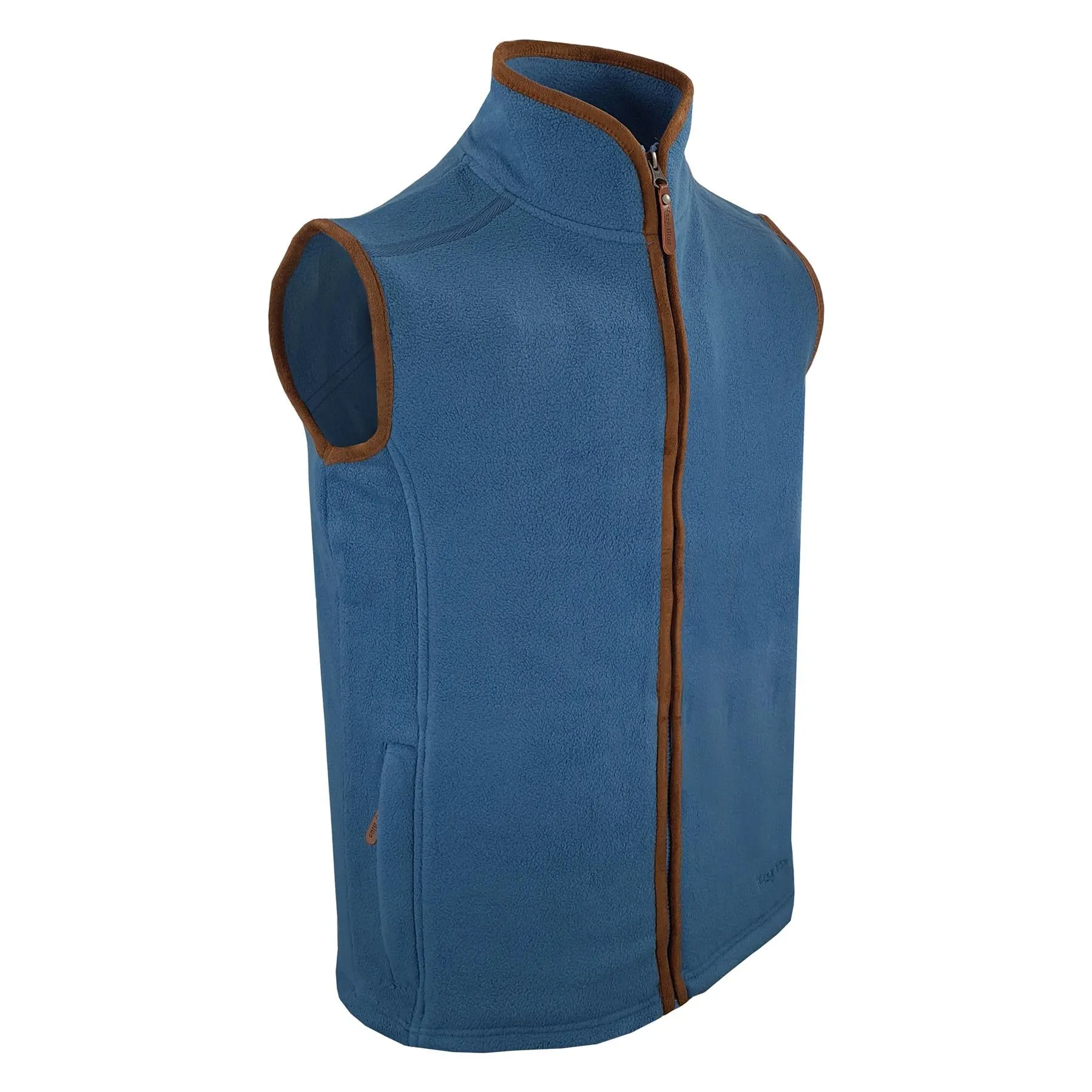 Hazy Blue Mens Fleece Waistcoat Gilet Bodywarmer - Bentley