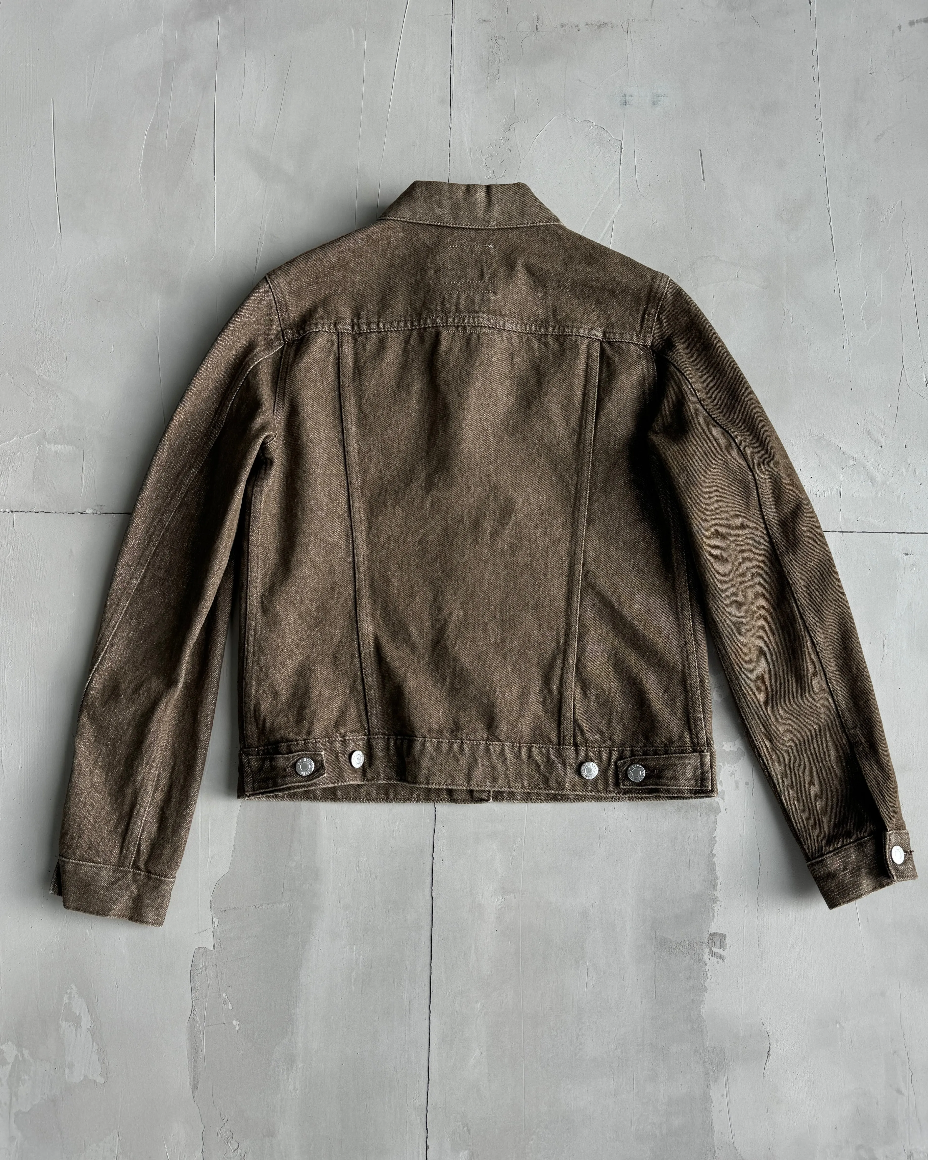 HELMUT LANG BROWN CLASSIC DENIM JACKET - S