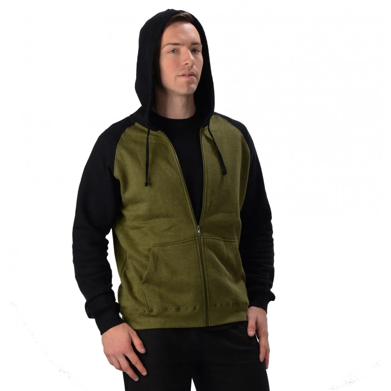 Hemp 2 Tone Zip Hoodie