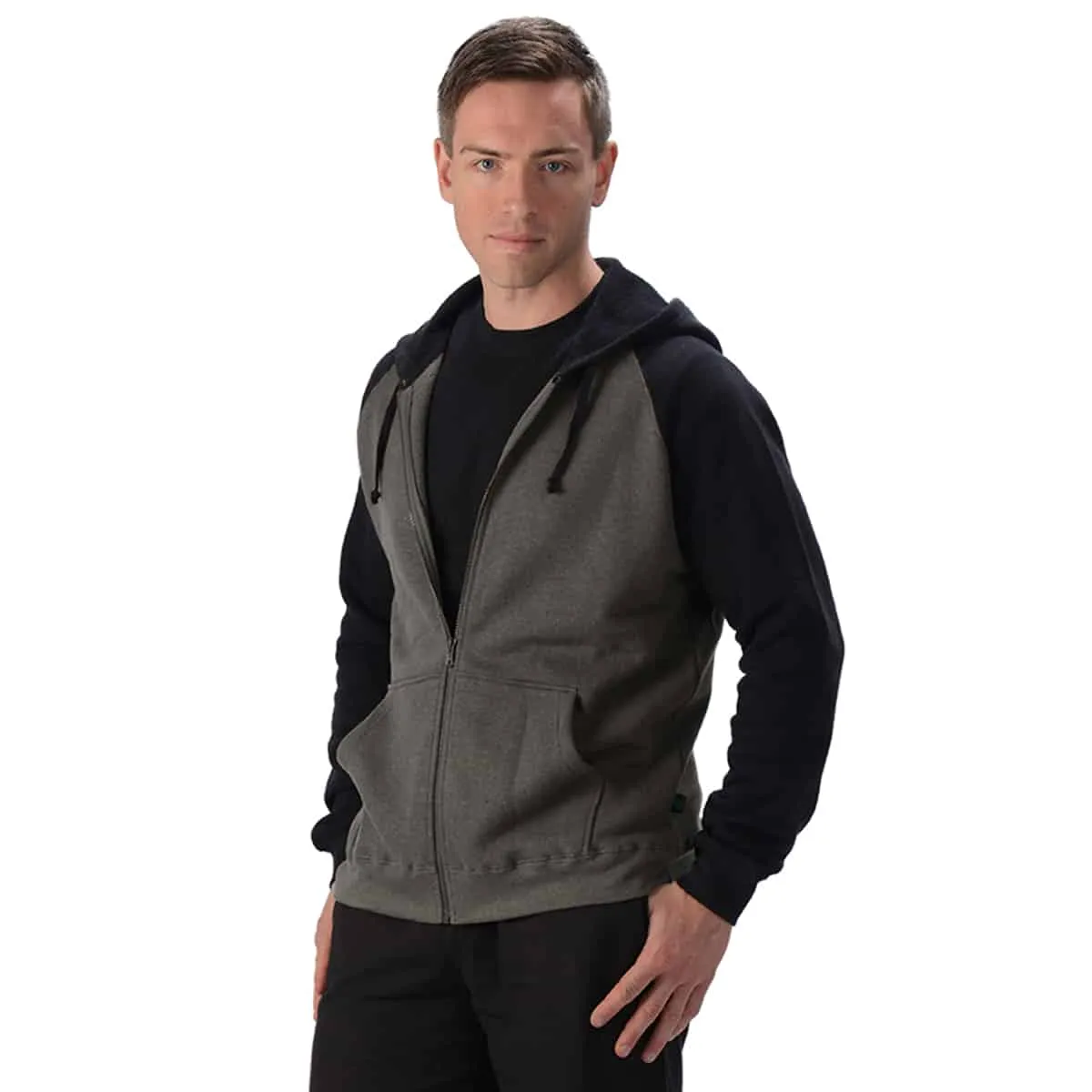 Hemp 2 Tone Zip Hoodie