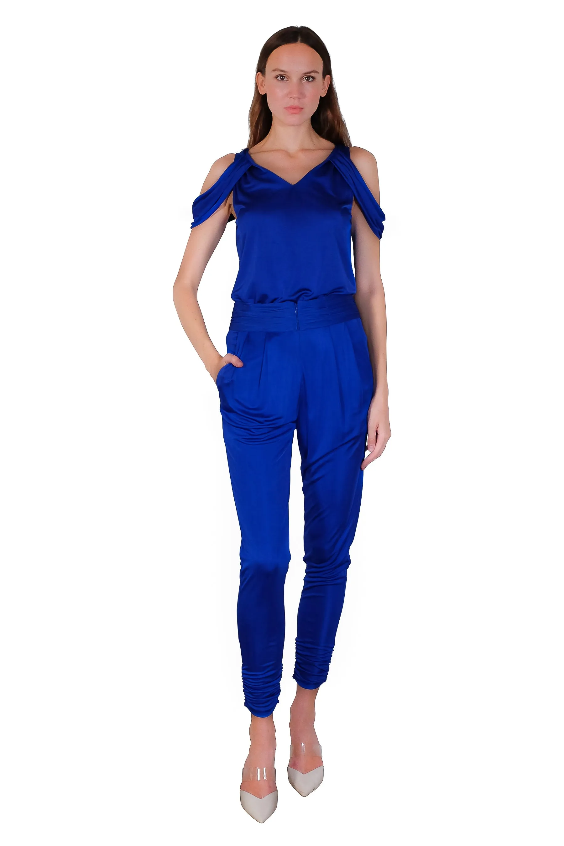 Henin Jersey Pants in Blue