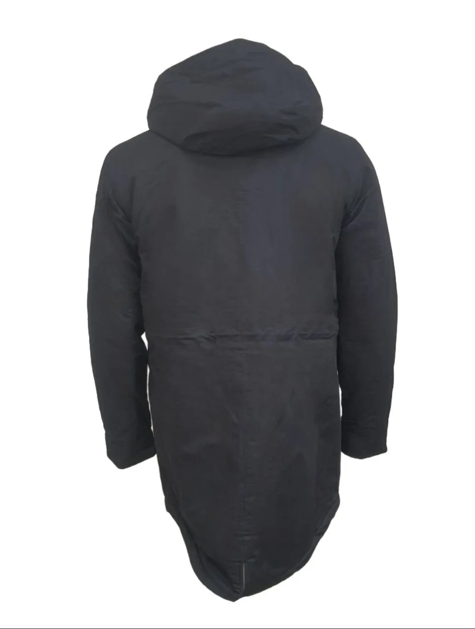 HoodLamb Men's Black Long Organic Hemp Parka 420 MWJ002 NWT