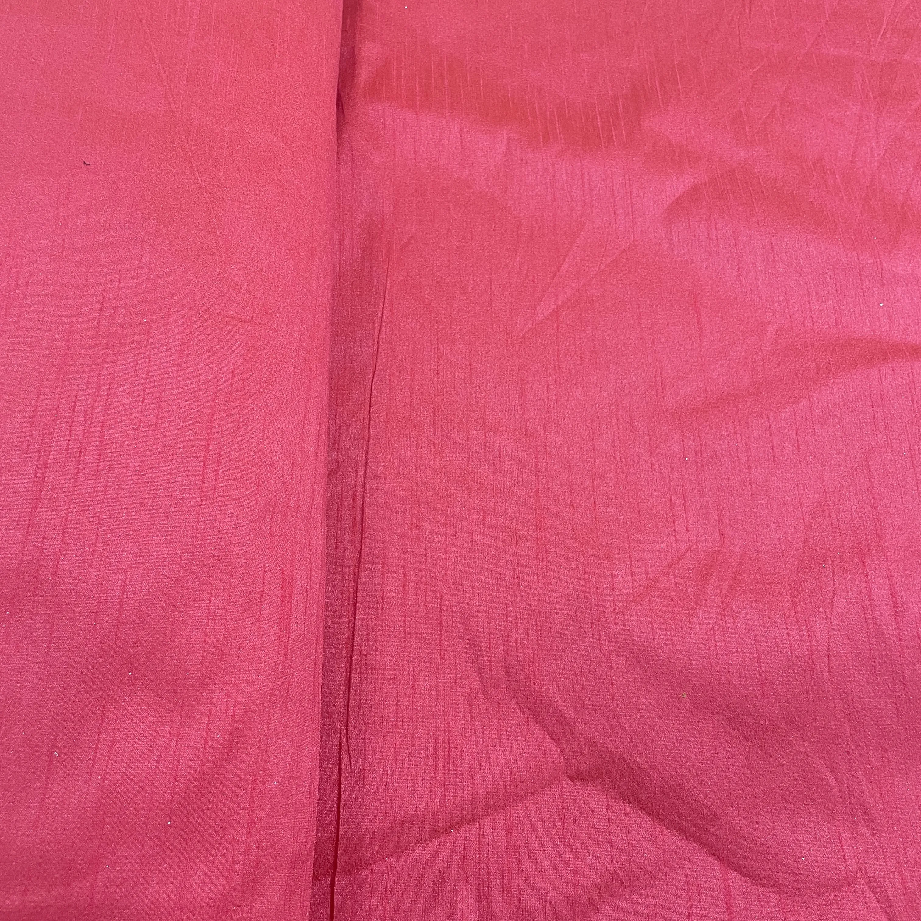 Hot Pink Solid Dupian Silk Fabric