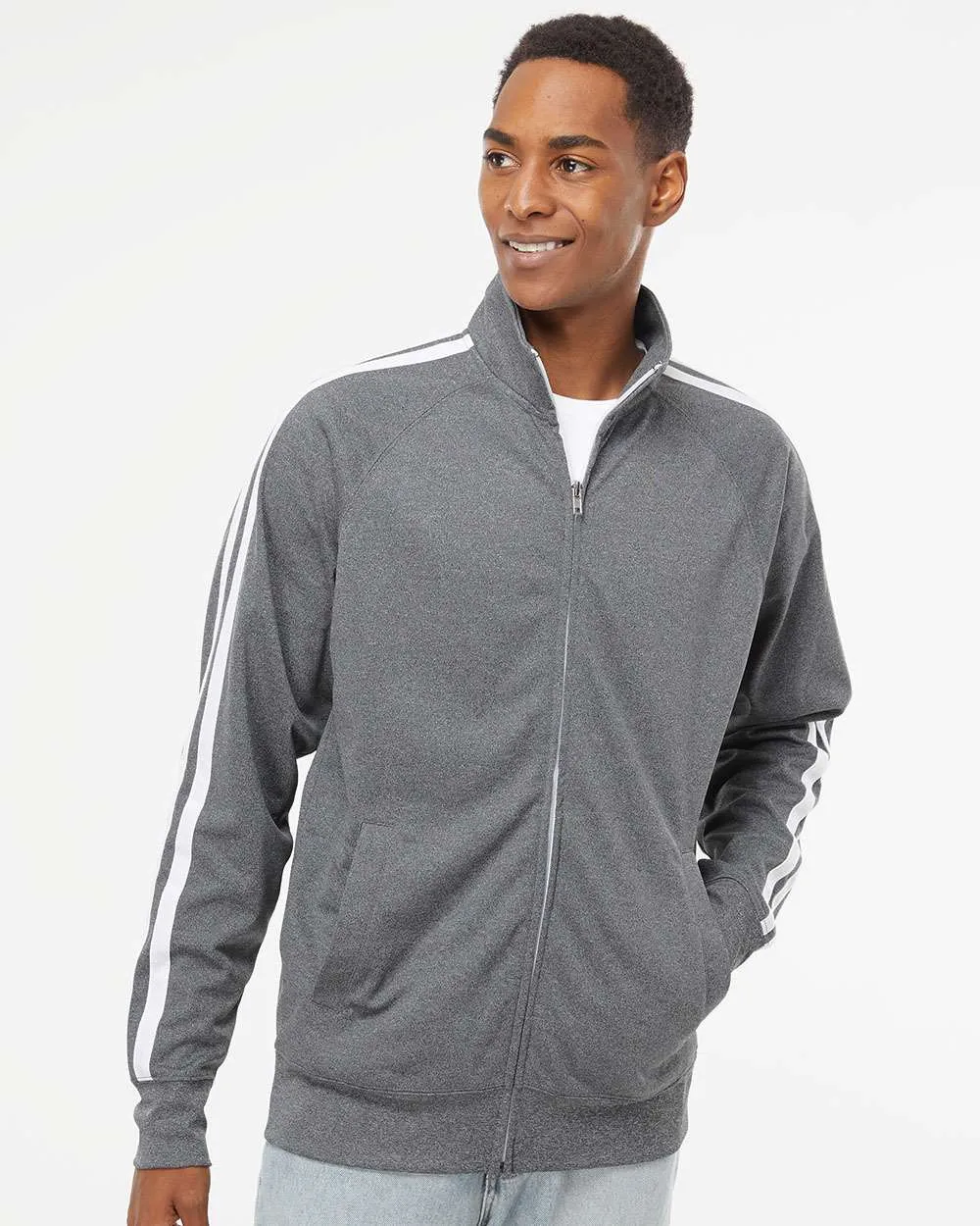 Independent Trading Co. Lightweight Poly-Tech Full-Zip Track Jacket EXP70PTZ