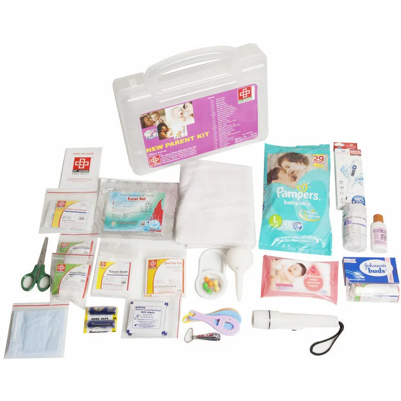 Industrial First Aid Kit Large - Metal Box Wall Counted With Acrylic Door  - 168 Components  - SJF M3 - St Johns First Aid Kit