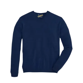 James V-Neck Cashmere Sweater - Collegiate Blue