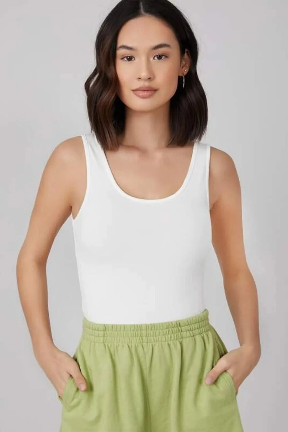 Jasmine White Tank Top