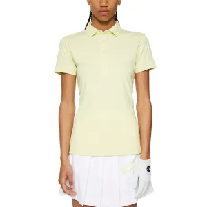 J.Lindeberg Women's Tour Tech Golf Polo Shirt - Pale Lime Yellow