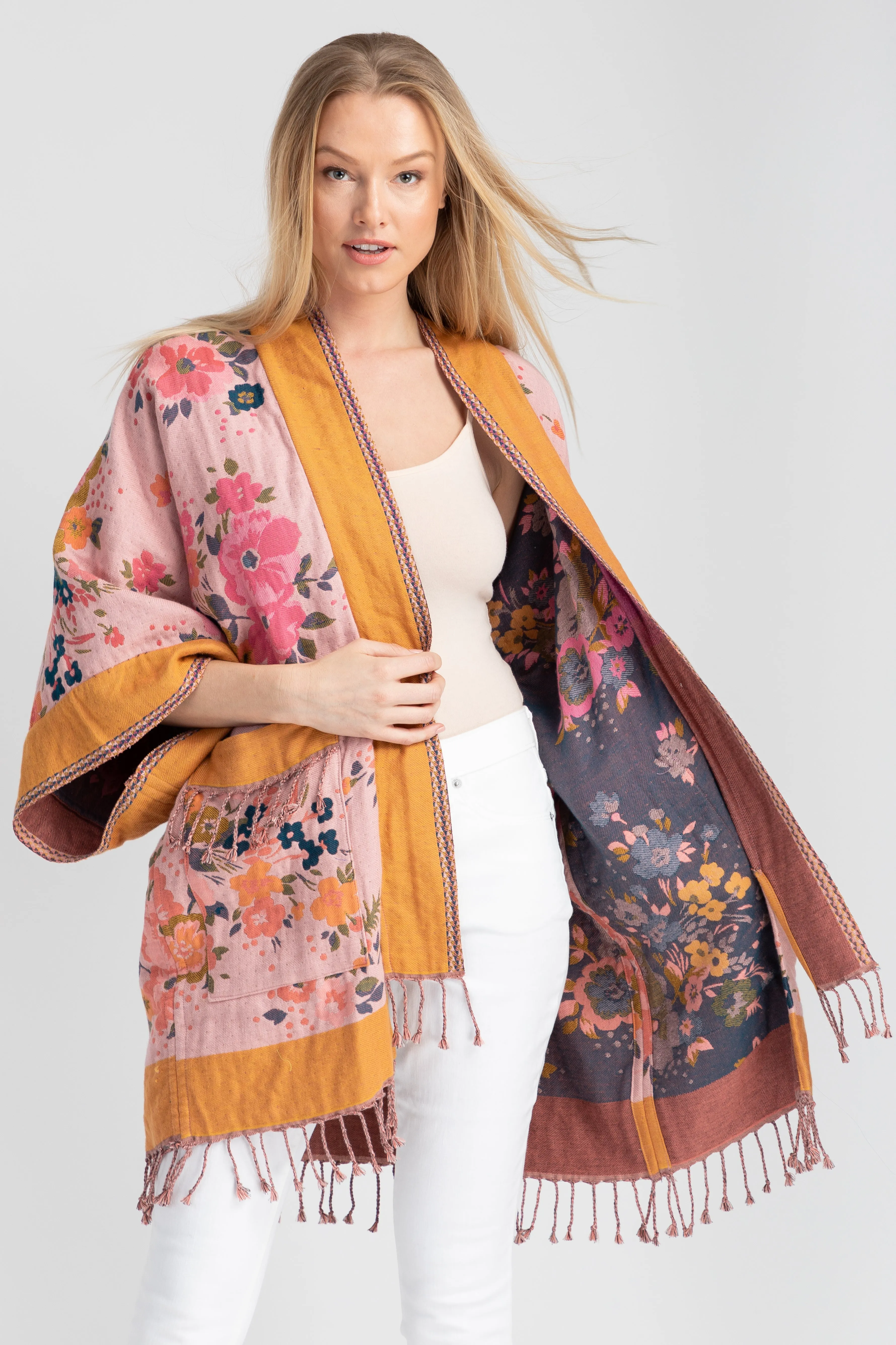 KIRKVILLE FLORAL KIMONO