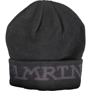 La Martina Black Acrylic Men Cap