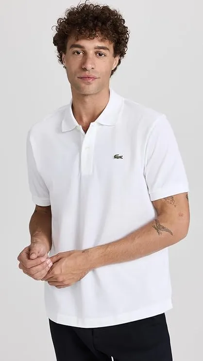 Lacoste Men's Short Sleeve Pima Jersey Interlock Regular Fit Polo Shirt