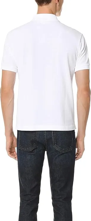 Lacoste Men's Short Sleeve Pima Jersey Interlock Regular Fit Polo Shirt