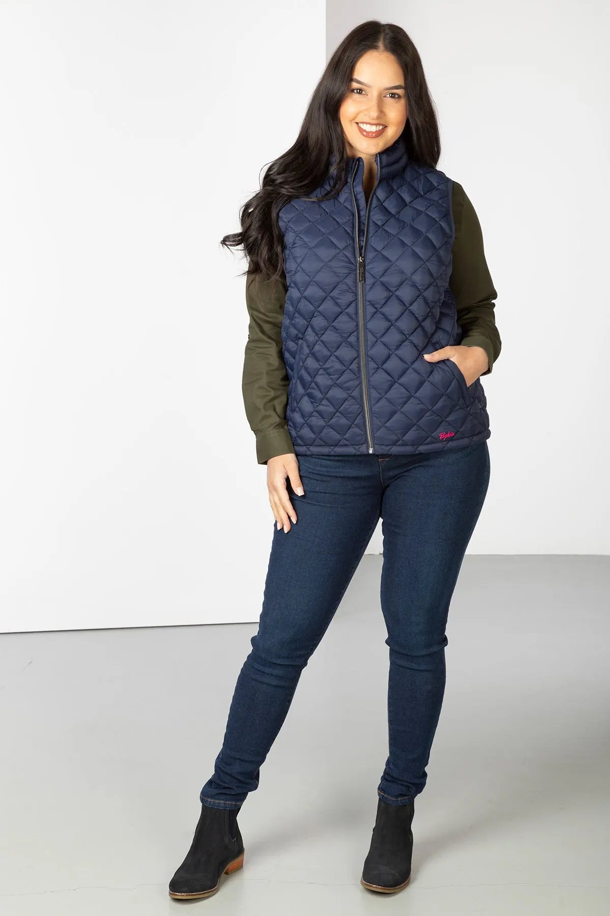 Ladies Diamond Quilt Padded Gilet - Runswick