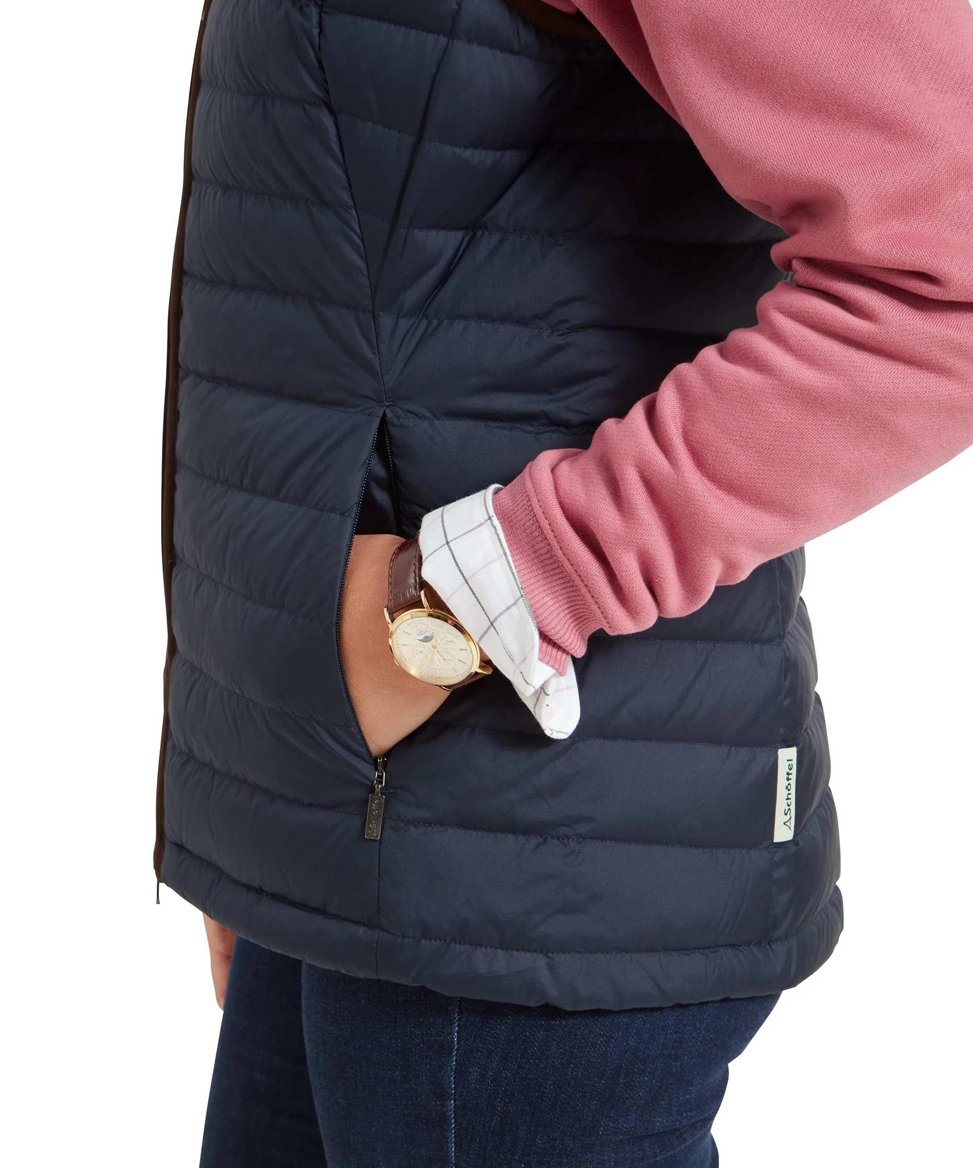 Launde Down Gilet - Petrol Blue