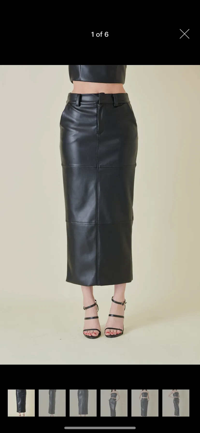 Leather Pencil Skirt