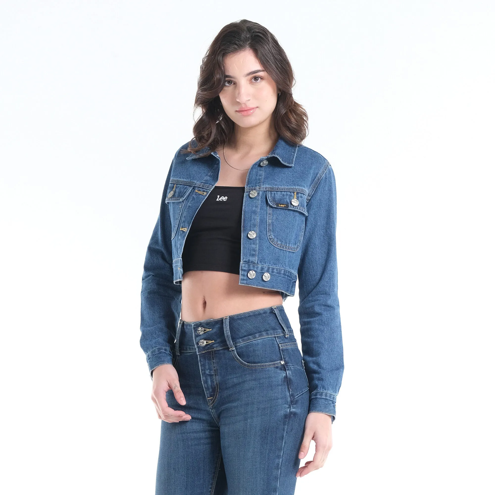 Lee Women's Cropped Denim Jacket