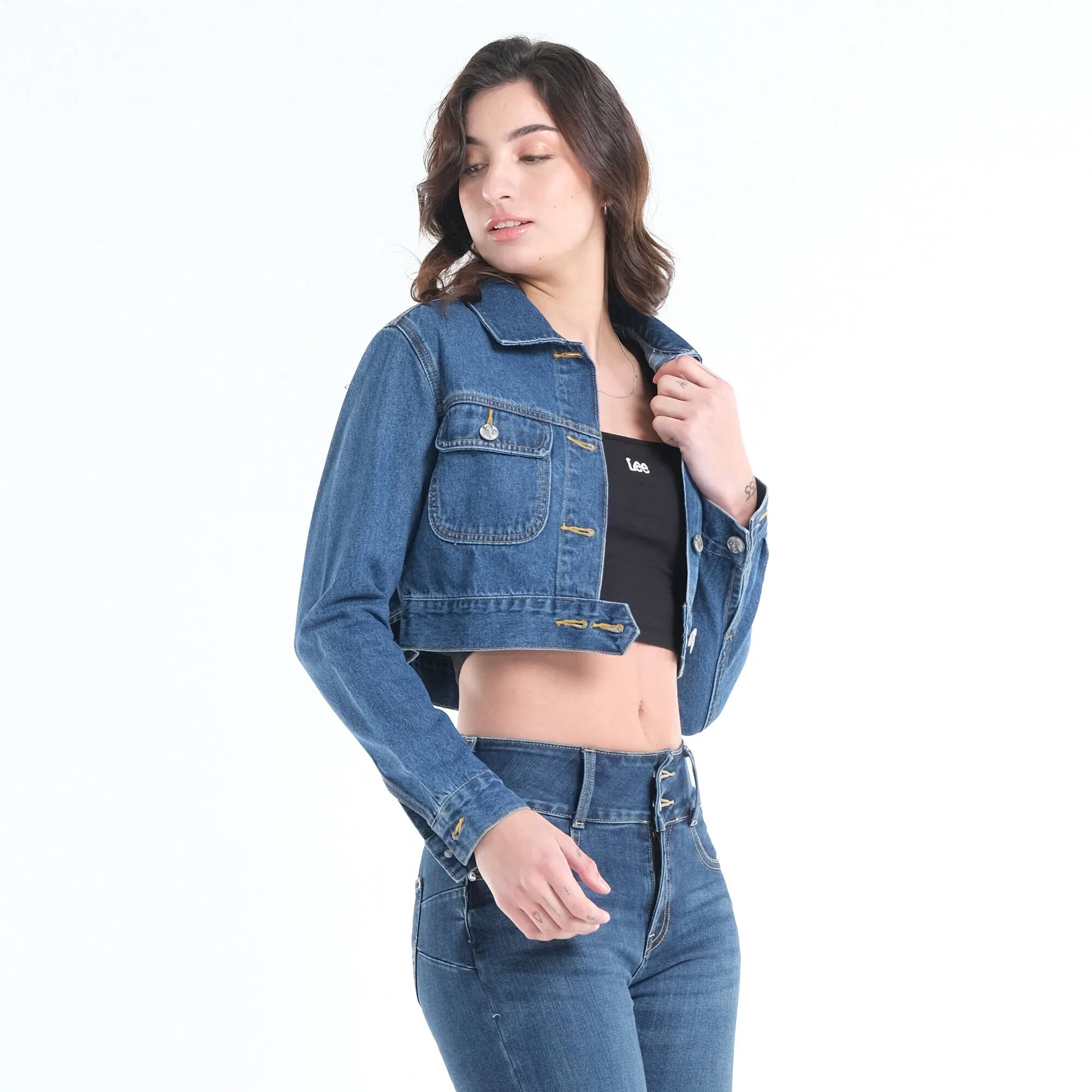 Lee Women's Cropped Denim Jacket