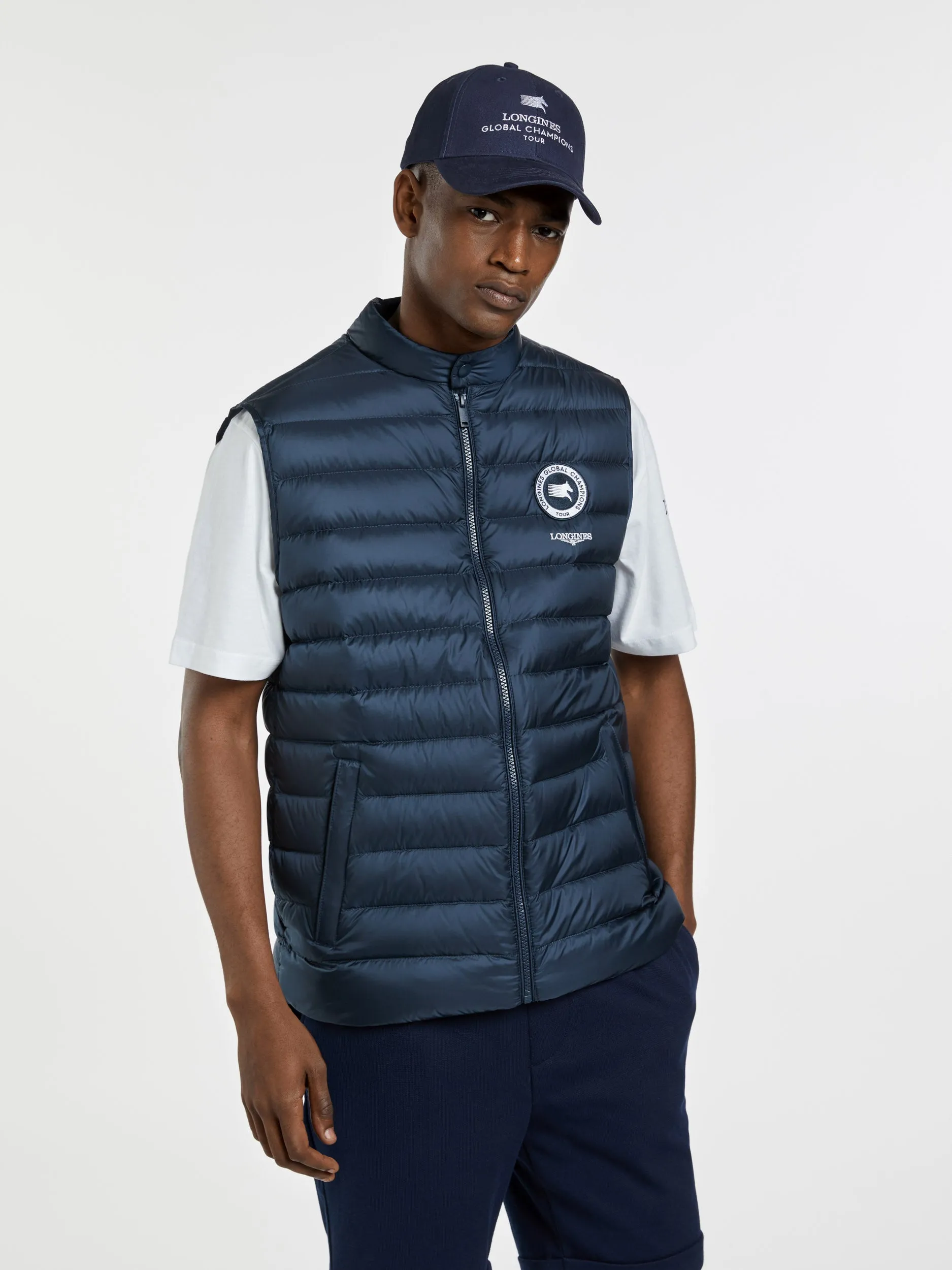 LGCT Essentials Men's Padded Gilet - Navy Blue