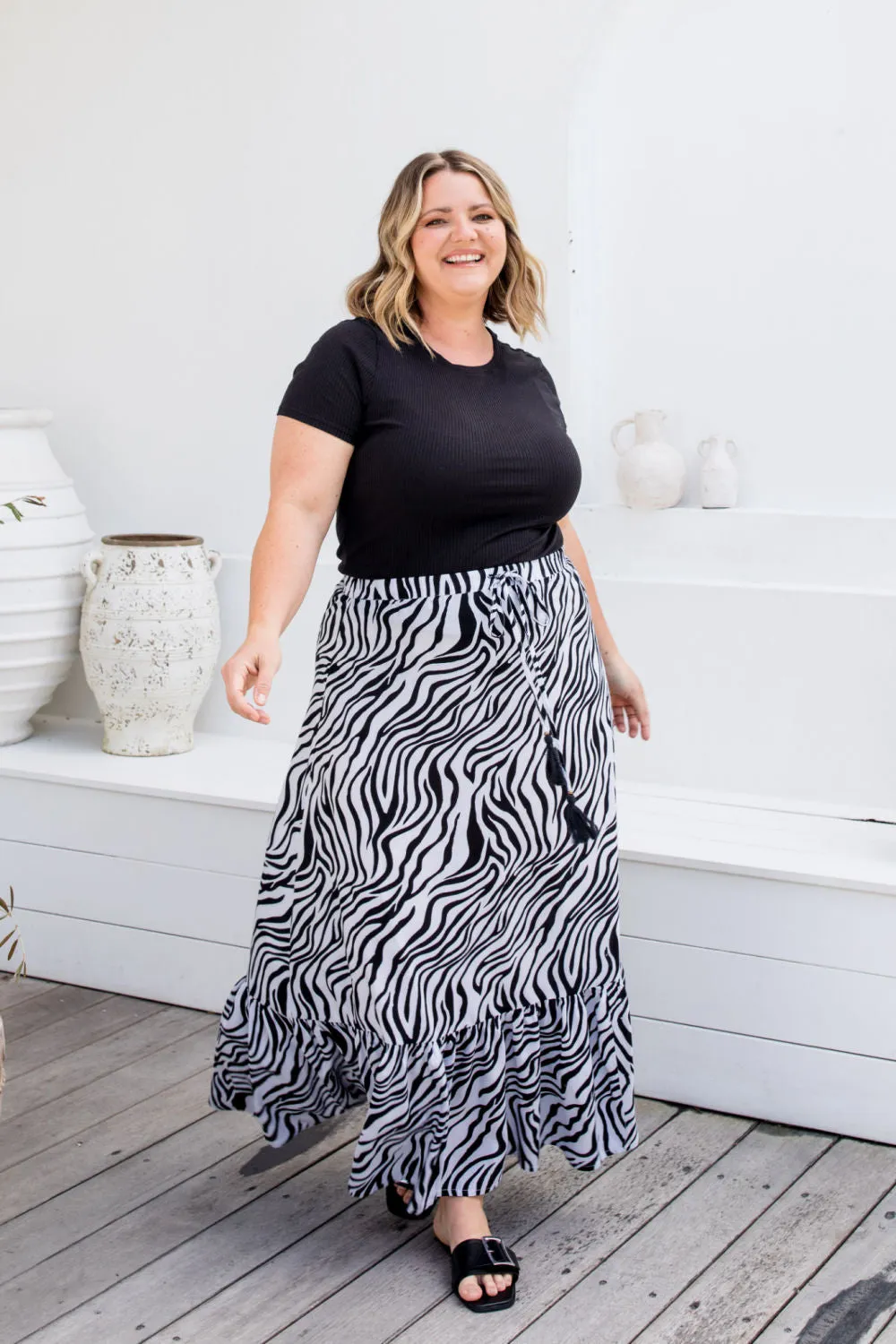 Long Skirt - Zebra