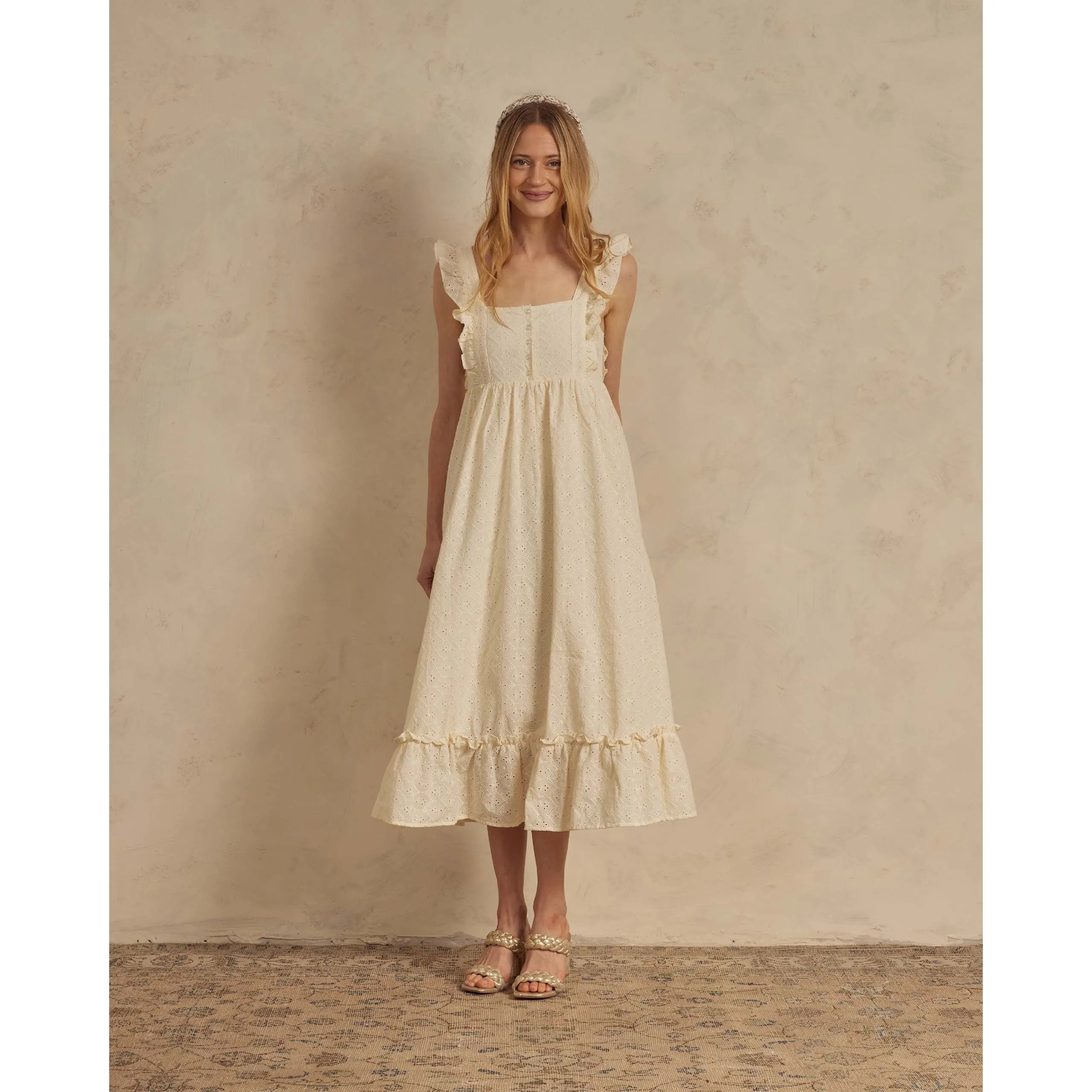 Lucy Dress | Ivory Eyelet