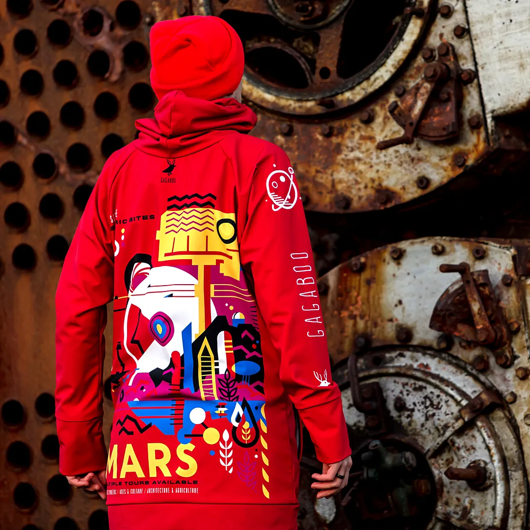 Mars men's snowboard hoodie - water repellent GAGABOO