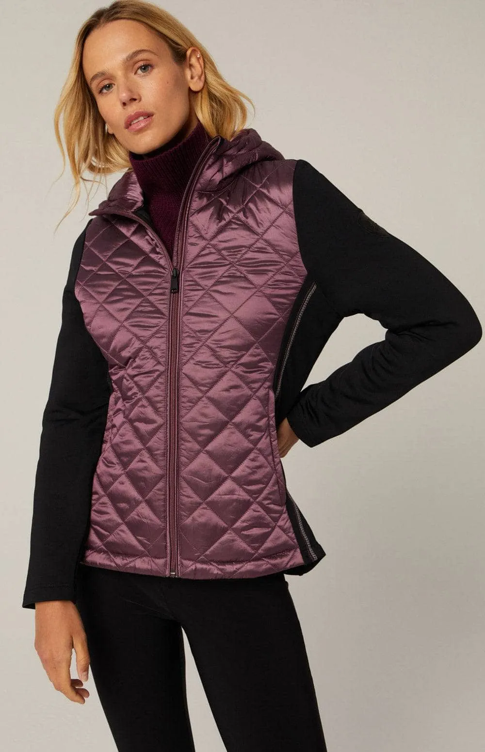 Meadow Hybrid Hoodie Jacket | Mauve