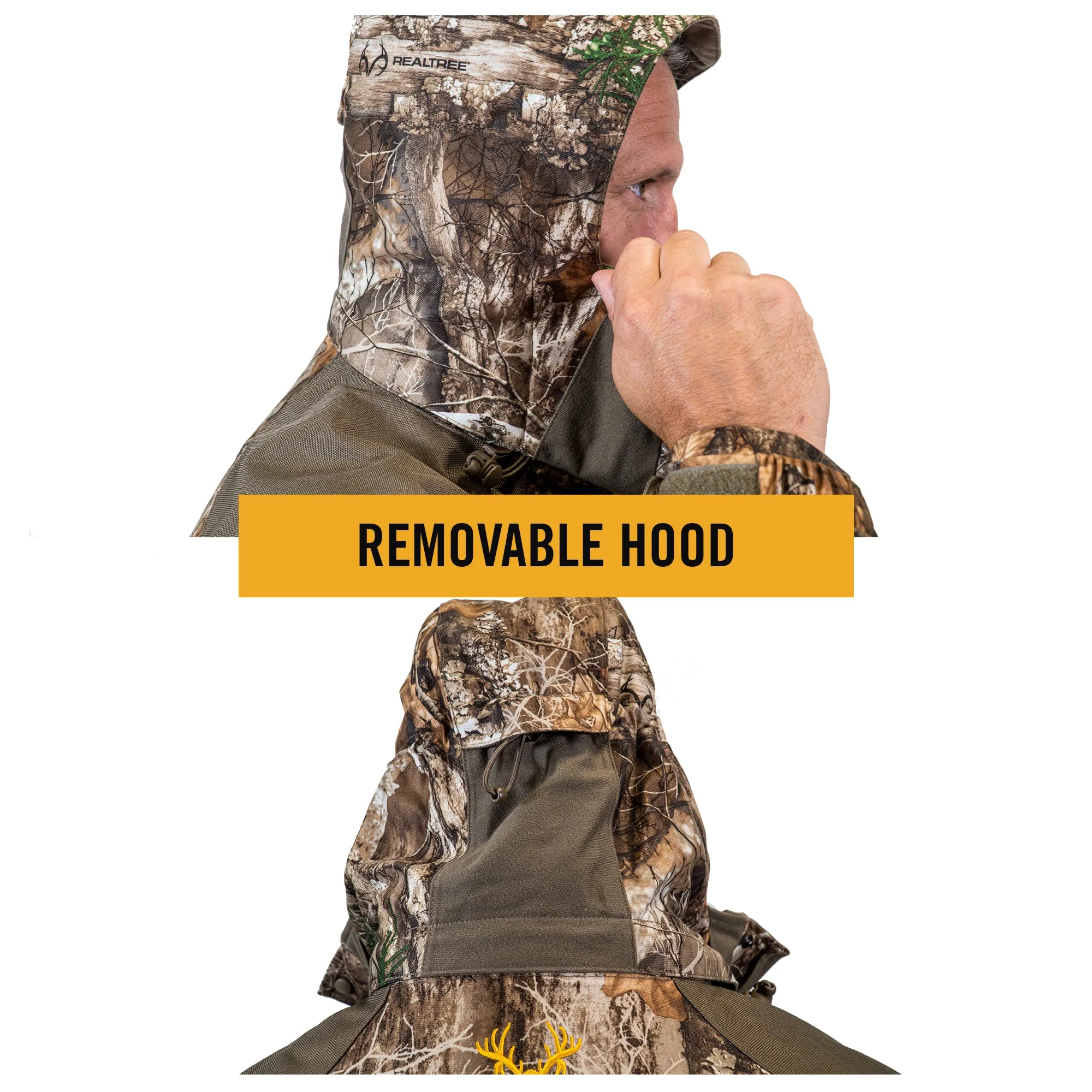 Men's 3 in 1 Insulated Camo Hunting Jacket